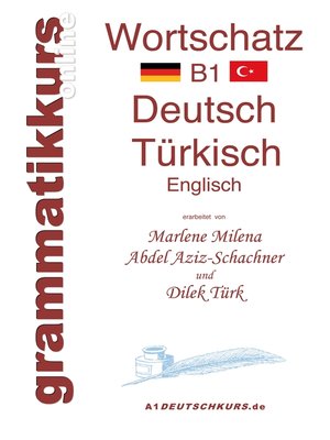 cover image of Wörterbuch Deutsch--Türkisch--Englisch Niveau B1